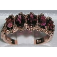 thumbnail image 2 of LBG British Made 14k Rose Gold Natural Pink Tourmaline Womens Eternity Ring - 33 size options - Size 10, 2 of 6