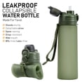 thumbnail image 4 of Botella de agua TakeToday plegable de 600 ml con correa de pajita, 4 of 8
