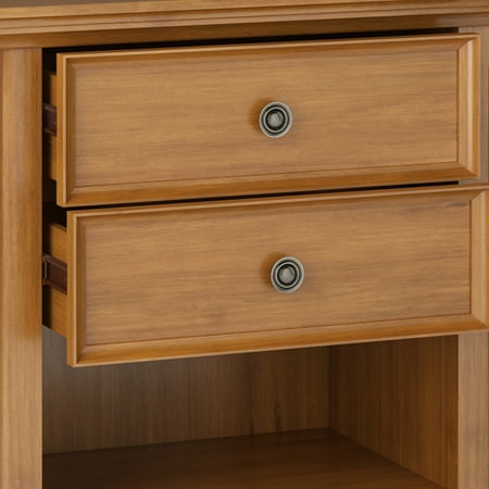 Simpli Home - Amherst Bedside Table - Light Golden Brown