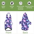 thumbnail image 3 of Uemuo White Skull Flower for Winter Dog Hoodie Sweatshirts with Pockets Warm Dog Clothes for Small Dogs Chihuahua-Small, 3 of 8
