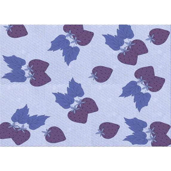 Ahgly Company Machine Washable Indoor Rectangle Transitional Heavenly Blue Area Rugs, 2' x 4'