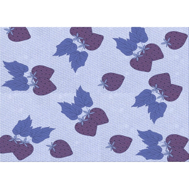 Ahgly Company Machine Washable Indoor Rectangle Transitional Heavenly Blue Area Rugs, 2' x 3'