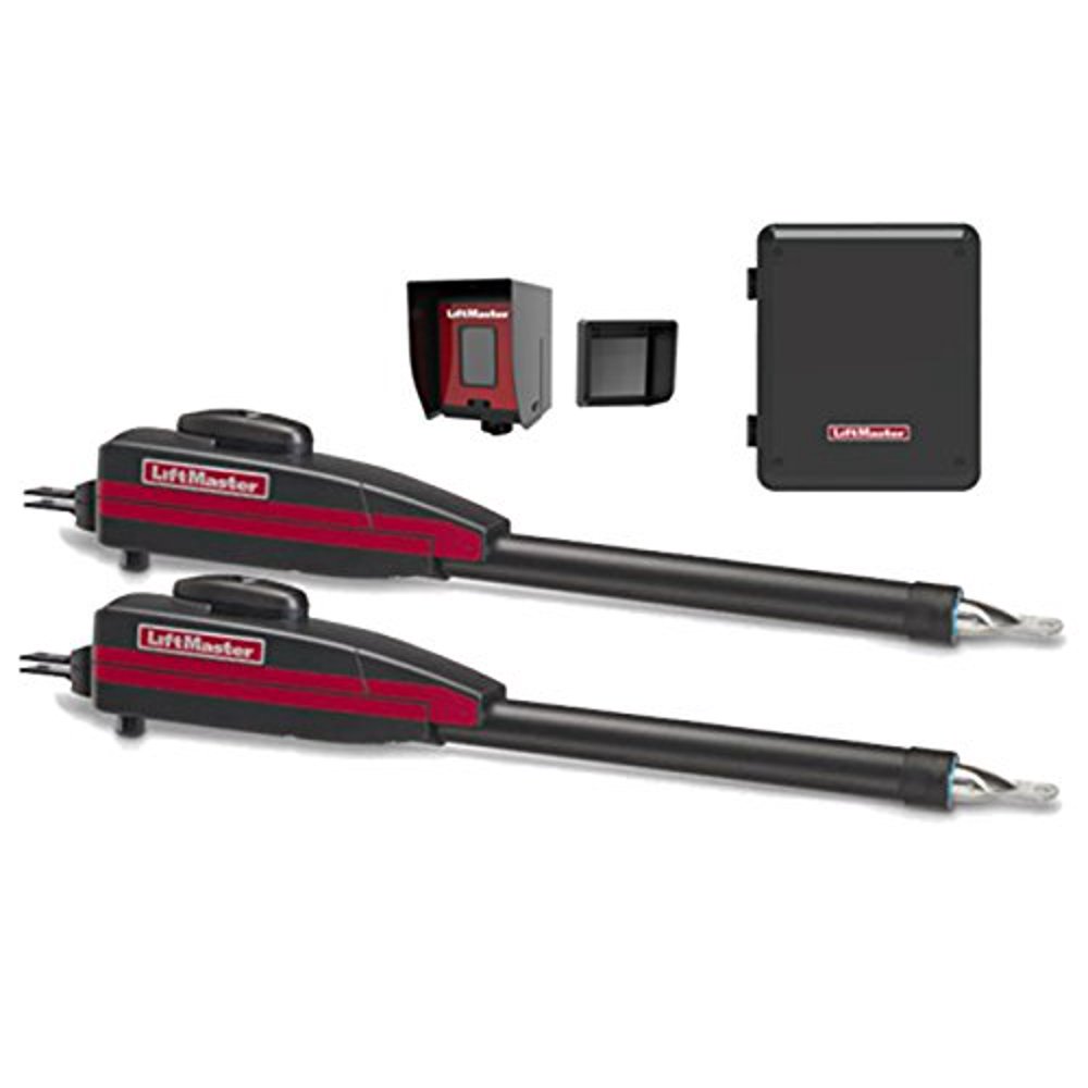 Liftmaster LA400PKGU Dual Swing Gate Opener Kit, Battery Backup, Receiver & Photocell INCLUDED