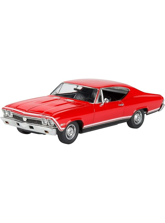 Revell 85-4445 '68 Chevy Chevelle SS 396 Model Car Kit 1:25 Scale 126-Piece Skill Level 5 Plastic Model Building Kit, Red