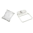 thumbnail image 2 of Colador de fregadero – Filtro de residuos alimentarios | Soporte para ventosa, almacenamiento plegable, atasco, ajuste universal | Incluye estante de filtros, bolsas de malla de 100, 2 of 9