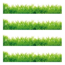 4X DIY Green Grass Wall Sticker Removable Wall Decor Waterproof Bedroom Mural Decal