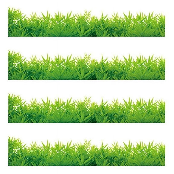 4X DIY Green Grass Wall Sticker Removable Wall Decor Waterproof Bedroom Mural Decal
