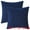 Navy Blue, variant on Unique Bargains Throw Pillow Covers Striped Velvet Rectangular Orange 18" x 18"