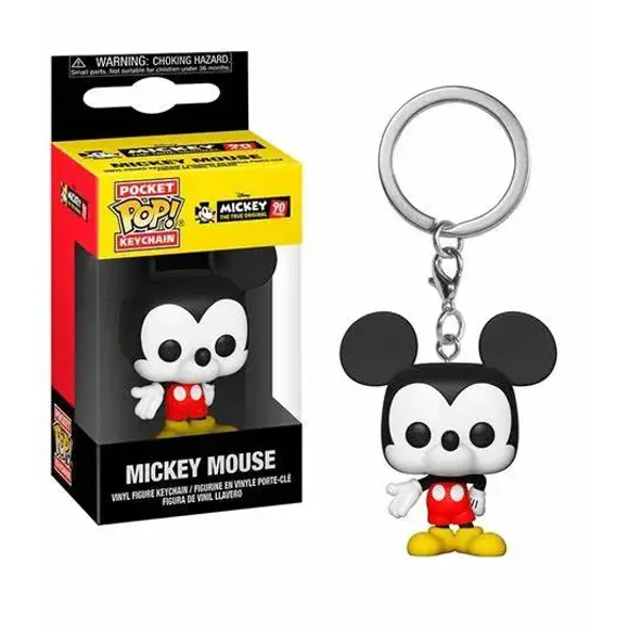 FUNKO Pop Pocket Pop Keychain Disney Mickey Mouse Series Mickey Minnie Vinyl Figure Dolls Model Toys For Children Gift