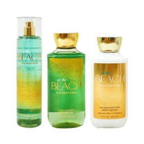 Bath and Body Works At The Beach Trio Bundle - Fragrance Mist - Shower Gel - Body Lotion - Full Size