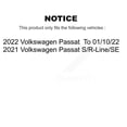 thumbnail image 2 of Transit Auto Front Rear Hub Bearings Assembly Disc Brake Rotors and Ceramic Pads Kit (10Pc) for Car Volkswagen Passat - Left Right Side (Driver Passenger) KBB-125168, 2 of 11