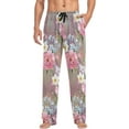 thumbnail image 4 of Colorful Peony Ghost Pajama Pants, Men's Lounge Pants Light with Drawstring and Pockets, Christmas New Year Birthday Father's Day Gifts, 4 of 7
