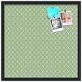 thumbnail image 2 of PinPix 22x22 Custom Cork Bulletin Board Green Chain Poster Board Has a Fabric Style Canvas Finish, Framed in Green Chain, by ArtToFrames (PinPix-572), 2 of 6