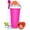 350ML-pink, variant on Color Land Slushy Cup, 350ML Blue Slushie Maker Cup with Lid & Straw, DIY Frozen Magic Squeeze Cup for Homemade Cool Drinks(BLUE)