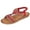 Red, variant on Virmaxy Womens Fashion Non-slip Women Large Bohemian Elastic Rhinestone Flower Roman Sandals Black 36