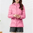 thumbnail image 4 of YueHuiYing Women's Hooded Packable Lightweight Coat Warm Down Coat for Climbing & Mountaineering, 4 of 9