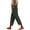 *Army Green, variant on VBVC Women's Drawstring Cotton-Linen Pants,Hollow Out Eyelet Cropped Trousers For Women,Ladies Casual Lightweight Summer Beach Pants with Pockets,Army Green,S-3XL