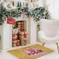 thumbnail image 6 of 40X60Cm Novelty Xmas Gifts Pink Christmas Tree Floor Mats Funny Door Front Floor Mat Decorations Cute Christmas Floor Mat Door Decorations Bathroom Carpet Home Decor, 6 of 6