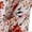 Red, variant on Women's Red Boho Floral V Neck Maxi Dress with Half Sleeves - [ZhiHiMeRi] | (US 12-14)L