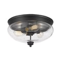 thumbnail image 6 of 3 Light Flush Mount In Traditional Style 15 Inches Wide By 8.5 Inches High-Satin Gold Finish Z-Lite 722F3-Sg, 6 of 7