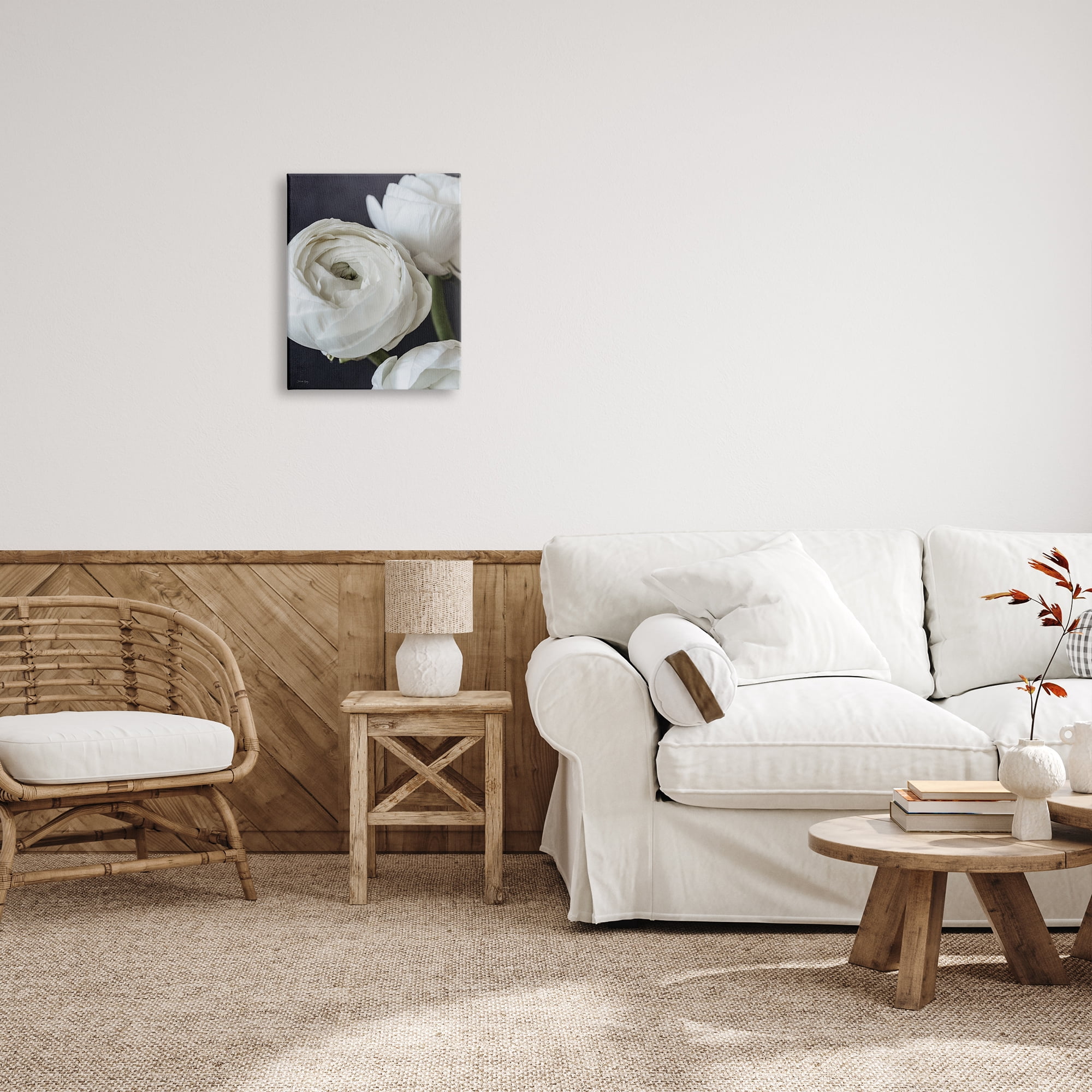 Stupell Industries Budding Ranunculus Flower Blooming Close Up Petals Photograph Gallery Wrapped Canvas Print Wall Art, Design by Jennifer Rigsby