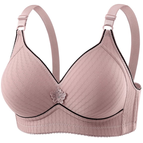 SELONE Wireless Bras for Women Support and Lift Plus Size Push Up T Shirt Bra Spaghetti Strap Bras Everyday Underwear