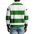 thumbnail image 4 of Waffle Striped Polo Shirts for Men Loose Button Turndown Collar Long Sleeve Blouse Top Casual Workout Work Golf Shirts, 4 of 4