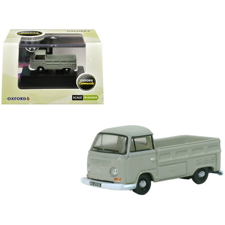 Volkswagen T2 Pickup Truck Light Gray 1/148 (N) Scale Diecast Model car by Oxford Diecast