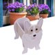 thumbnail image 4 of Lindo Perro Maceta, PVC Fácil Montaje Resistente A La Corrosión Perro Maceta Ligero Realista Para El Hogar ANGGREK Dog Shaped Planter, 4 of 8