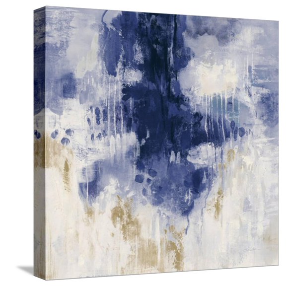 Art.com Blue Rain Stretched Canvas Print Wall Art by Silvia Vassileva, 16" x 16"