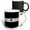 Multicolor, variant on 3drose, Black N Silver Monogram Letter M, 11oz Magic Transforming Mug