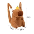 thumbnail image 2 of Mochila de felpa de Capybara, divertida y bonita mochila de dibujos animados para regalos, 2 of 10