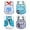 Blue, variant on 4 Pack Mesh Dog Shirts for Small Dogs: Stretchy Dog Clothes with Cute Patterns, Size XXS-XL Fit for 2-16lb Dogs, Quick Dry & Lightweight Pet T-Shirts, Girl & Boy Puppy Clothes for Spring Summer, M