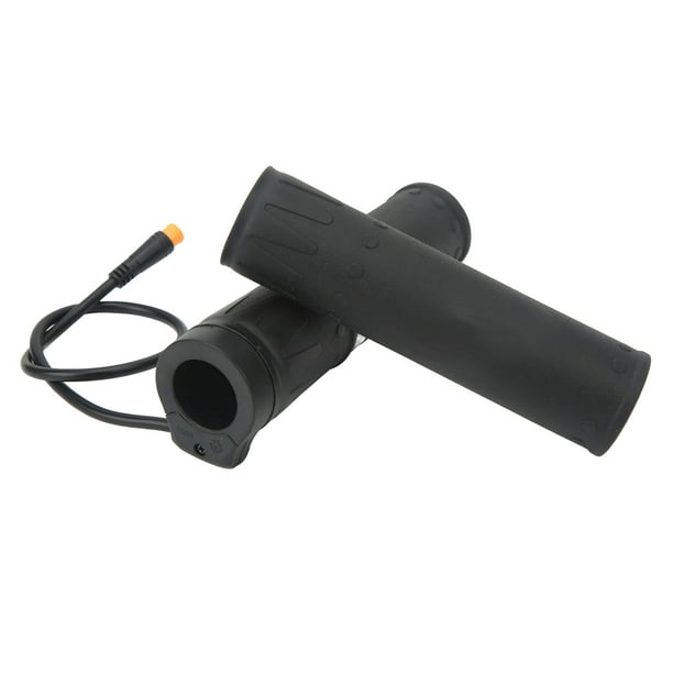 Empuñadura de acelerador para bicicleta eléctrica, media rotación dividida de goma con junta impermeable, acelerador giratorio para reparación
