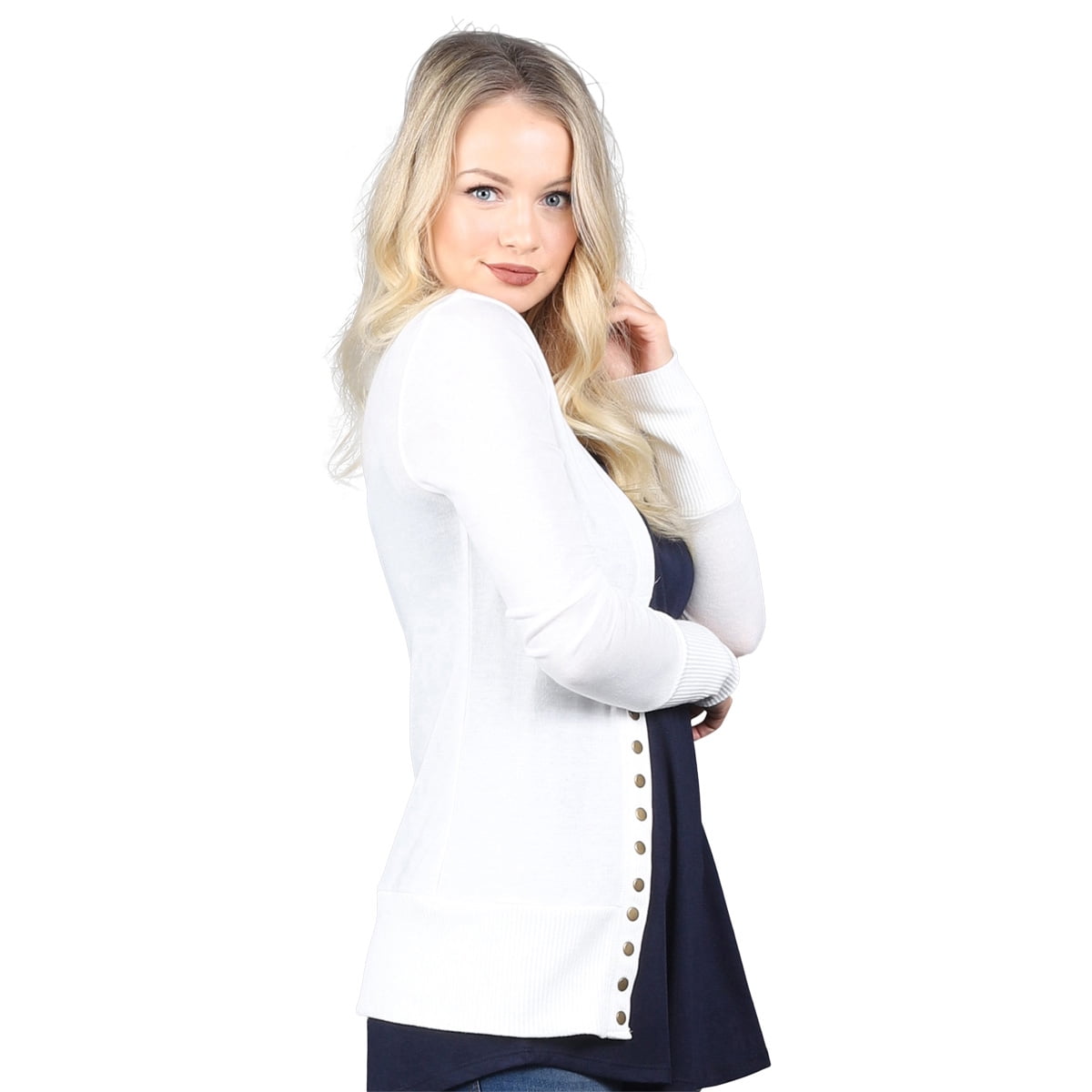 zenana outfitters snap cardigan