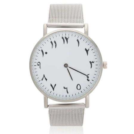 DESIGNICE Women S Quartz Movement Analog Watch Featuring a Durable Stainless Steel Strap Elegant Round Dial Wristwatch for Daily Wear Fashion Jewelry Accessory Silver (1.57 Inches / 4 Cm)