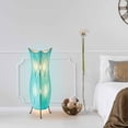 thumbnail image 3 of Eangee Home Design Flowerbud Large Floor Lamp, Shade Made Of Cocoa Leaves, 13x13x36 Inches, 3 of 5