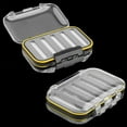 thumbnail image 3 of Cheers.US Fishing Lure Box Lightweight Pocket Size Practical Waterproof Double-sides Tackle Grid Storage Organizer Box for Salt Water Flies for Fishing Lure/Hook Beads Earring Container Tool, 3 of 7