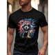 thumbnail image 1 of Men's T-Shirt,Short Sleeve Tee Shirt Casual Tops Fashion Raccoon Crew Neck T Shirts for Men, 1 of 8