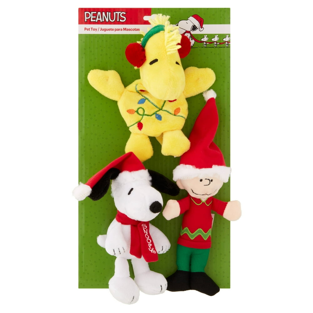 Peanuts Dog Toy, Multicolor, 3 Ct