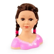 Bayer Design Charlene Super Model Makeup Styling Head, Brunette, Includes Makeup and Stickers, Childrens Pretend Play 3+