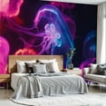 thumbnail image 2 of Prxcm Peel and Stick Canvas Wallpaper Blacklight Art Wall Mural Decor Self Adhesive and Removable 69"x98", 2 of 5