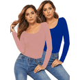 thumbnail image 1 of Set 2 Blusas Mujer Manga Larga Interior Térmico Invierno Dama UNITALLA, 1 of 5