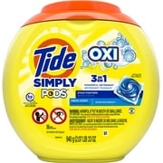 Tide Simply Pods  oxi Liquid Laundry Detergent Pacs Capsules, Refreshing Breeze, 55 Count, 33 ounces