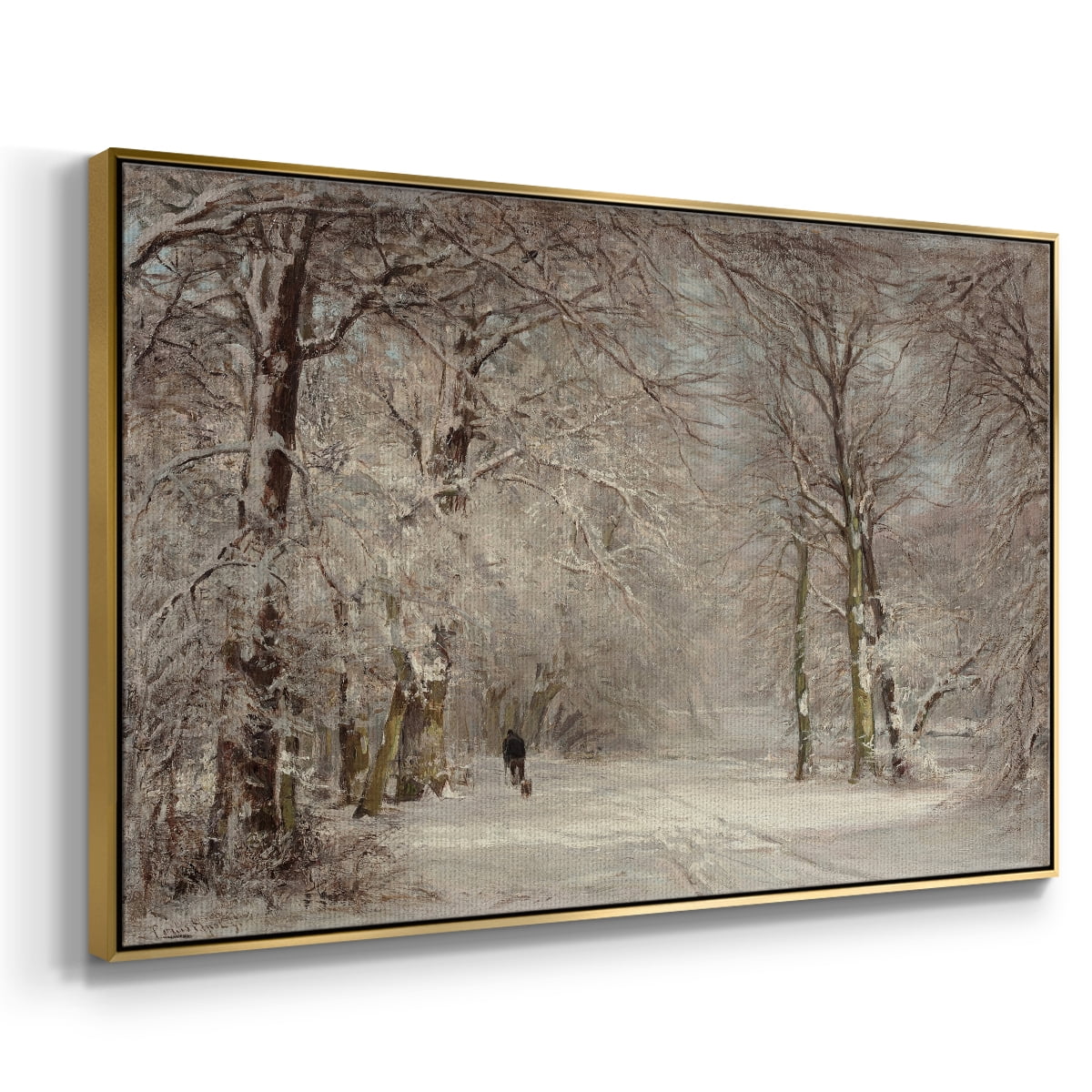 Vintage Landscape-CCLXXX By Wexford Home Framed in Gold Wood Gallery Wrapped Canvas 25 in. x 37 in.