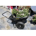thumbnail image 4 of Polar Trailer 7 Cubic Foot Heavy Duty Utility Yard Wheelbarrow Cub Cart (2 Pack), 4 of 7