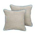 thumbnail image 2 of Sunbrella  Cast Silver/ Canvas Capri Indoor/ Outdoor Pillow Set 16 in x 16 in, 2 of 5