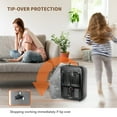 thumbnail image 5 of BEYOND HEAT Milkhouse Space Heater, 1300W/1500W Heater with Thermostat, 3 Heat Settings, Safe and Quiet Heater for Garage Workshop Warehouse, Black, 5 of 6