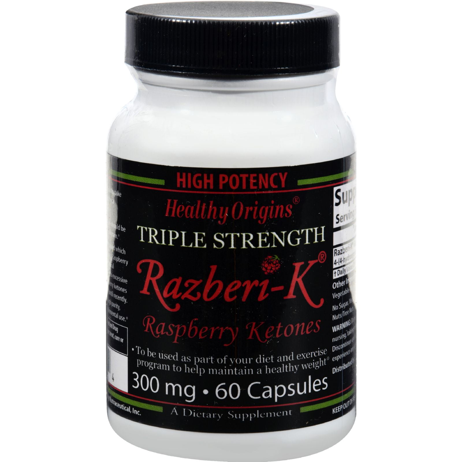 Healthy Origins Raspberry Ketones - 300 mg - 60 Ct