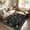 Black, variant on Lahome Washable 5'x7' Insect Botanical Pattern Area Rug, Dark Green Boho Vintage Forest Rugs for Living Room, Ultra-Thin Non-Shedding Non-Slip Soft Carpet for Bedroom Dining Room Nursery, Dark Green